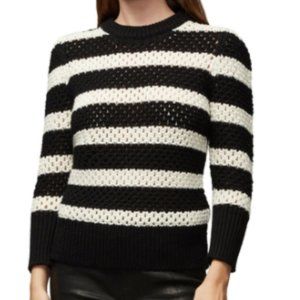 🌸 FRAME Black and White Sweater, M